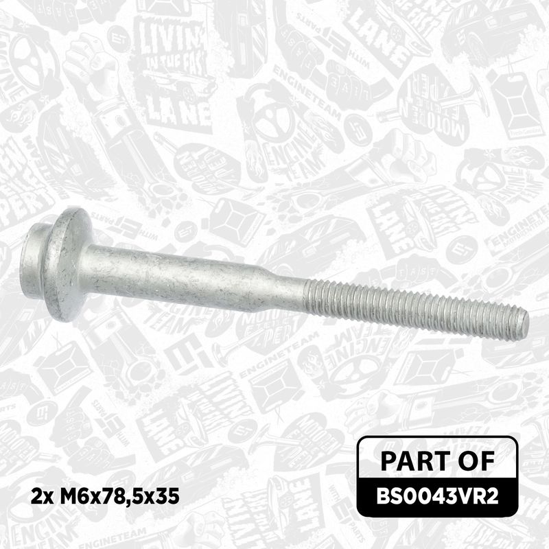Product Image - Schroef, inspuitstukhouder - BS0043VR2 - ET ENGINETEAM
