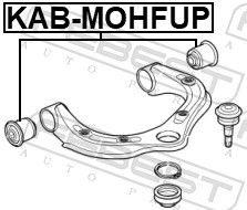 FEBEST KAB-MOHFUP Mounting, control/trailing arm