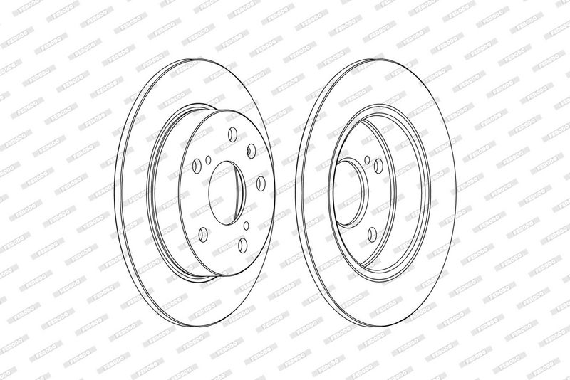 Remschijf set (2 stuks) Achter Links/Rechts past: SUZUKI S-CROSS, SWIFT IV, SX4 S-CROSS, VITARA 1.0-1.6D 10.10-