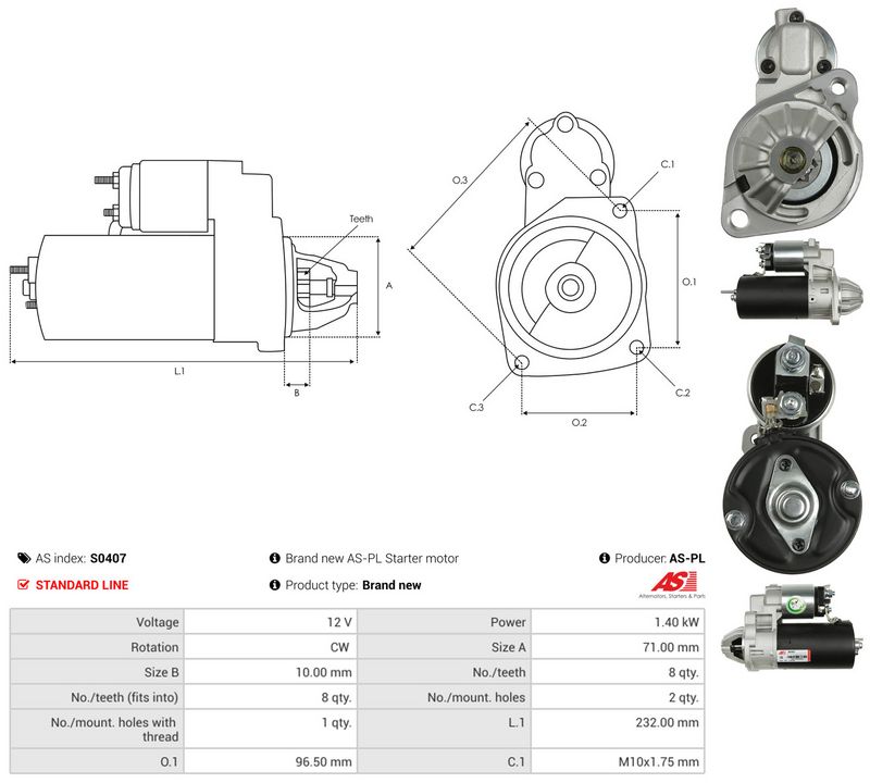AS-PL S0407 Starter