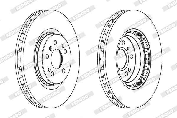 FERODO DDF1533C-1 Brake Disc