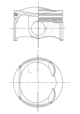 MAHLE dugattyú 033 PI 00109 000