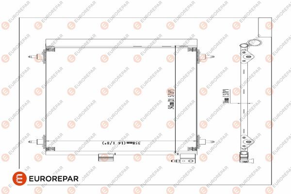 Конденсатор, система кондиціонування повітря, Eurorepar E163277