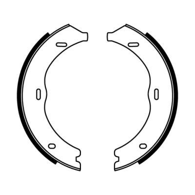 ABE CRM008ABE Brake Shoe Set, parking brake