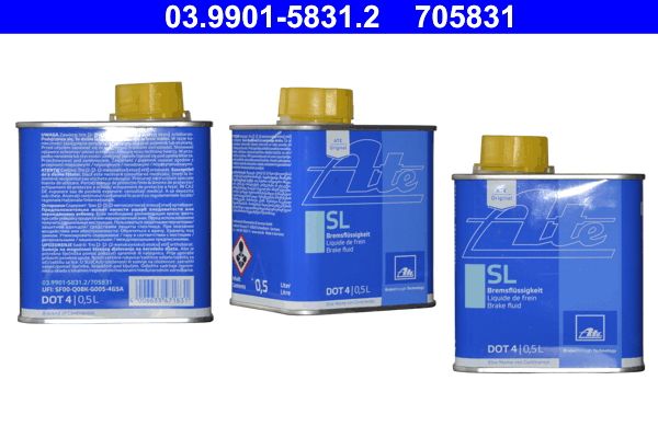 Lichid de frana ATE DOT 4 0.5L - 03.9901-5831.2