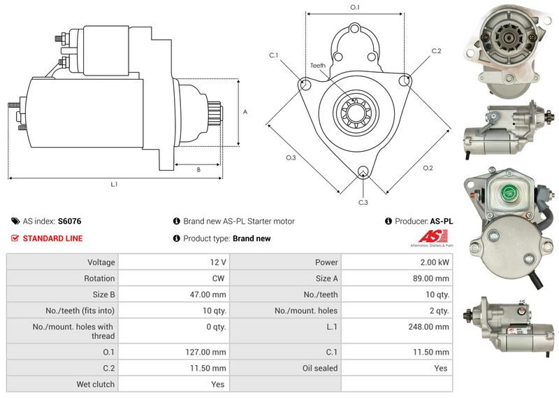 AS-PL S6076 Starter