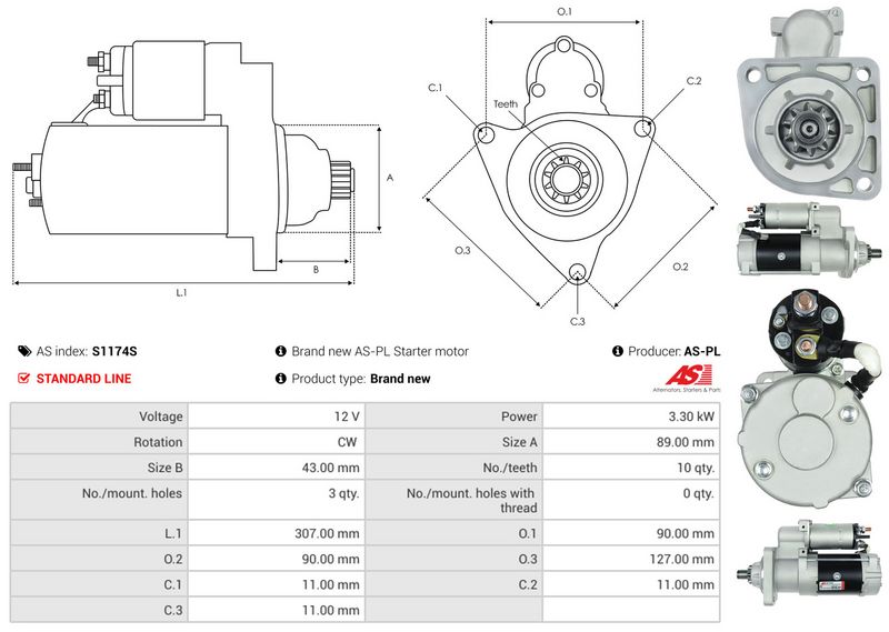 AS-PL S1174S Starter