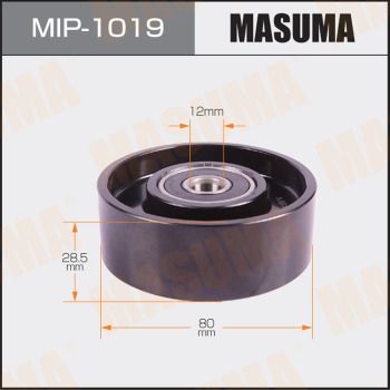 Відвідний/напрямний ролик, поліклиновий ремінь, Masuma MIP-1019