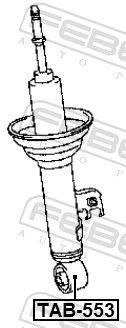 Втулка, амортизатор, Febest TAB-553