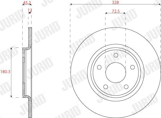 Brzdový kotouč 563315JC