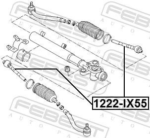FEBEST 1222-IX55 Inner Tie Rod