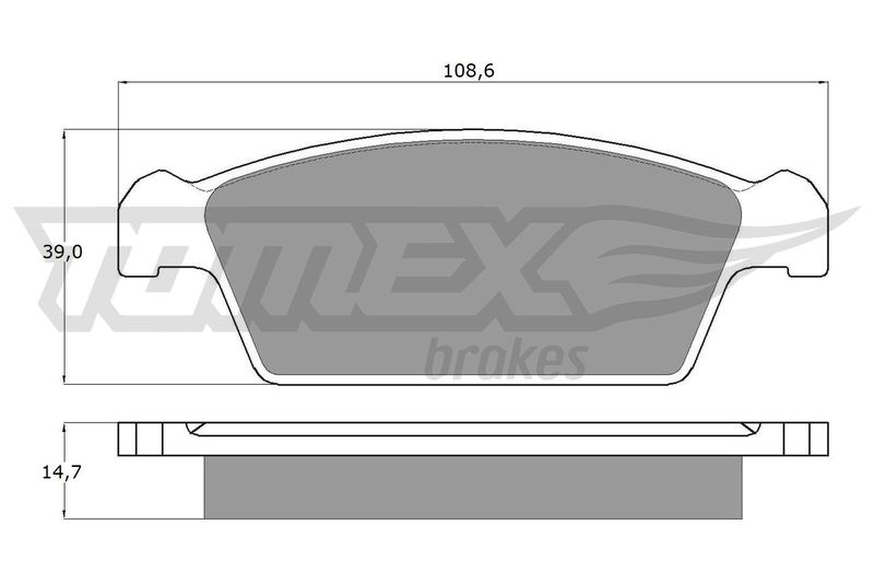 TOMEX Brakes fékbetétkészlet, tárcsafék TX 10-75