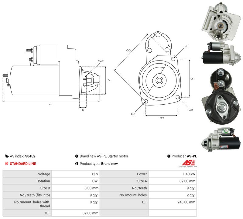 AS-PL S0462 Starter