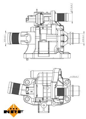 NRF 725039 Thermostat, coolant