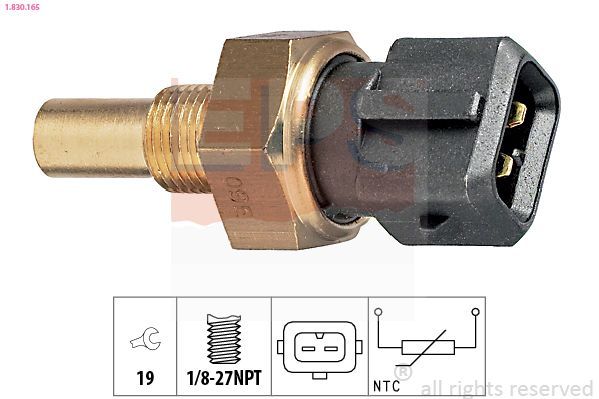 Sensor, temperatura del refrigerante