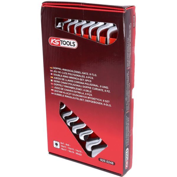 KS TOOLS 920.0248 Double Ring Spanner Set