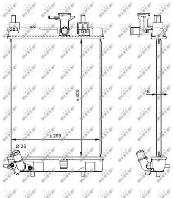 NRF 59207 Radiator, engine cooling