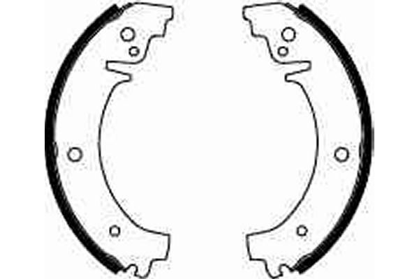 TRW GS8164 Brake Shoe Set