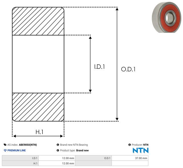 AS-PL ABE9050(NTN) Bearing