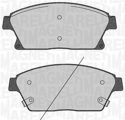 MAGNETI MARELLI fékbetétkészlet, tárcsafék 363916060424