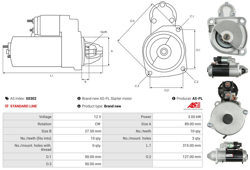 AS-PL S0302 Starter