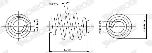 Pružina podvozku SN3464