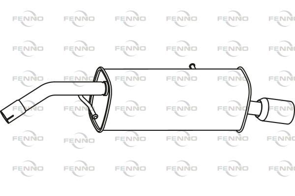 FENNO hátsó hangtompító P17042