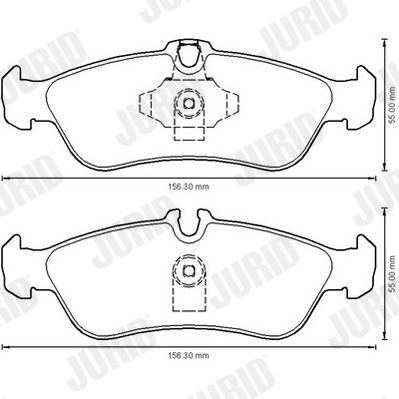 JURID 573191J Brake Pad Set, disc brake