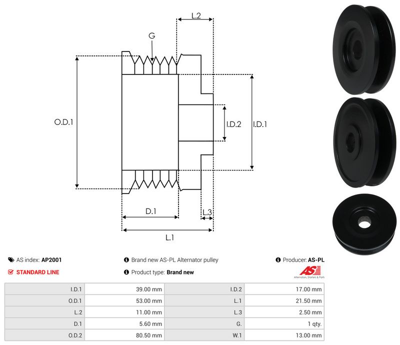 Rihmaratas, generaator, AS-PL AP2001