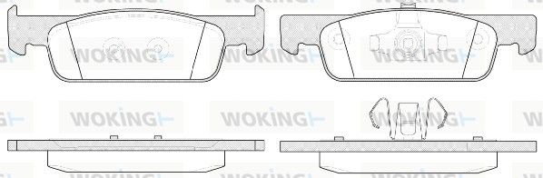 Комплект гальмівних колодок на Clio, Forfour, Fortwo, Logan, Sandero, Twingo