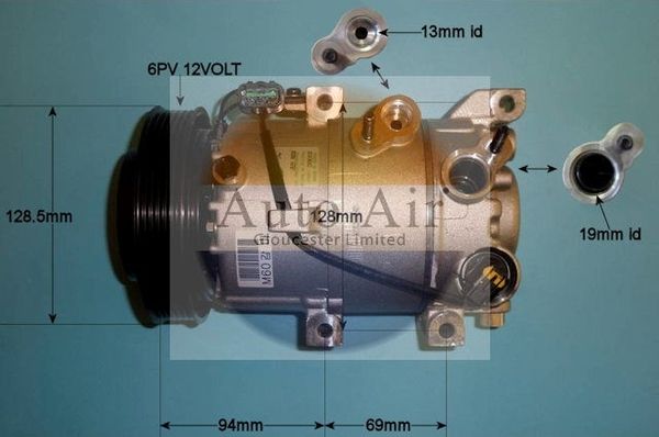 Auto Air Gloucester 14-0290 Compressor, air conditioning