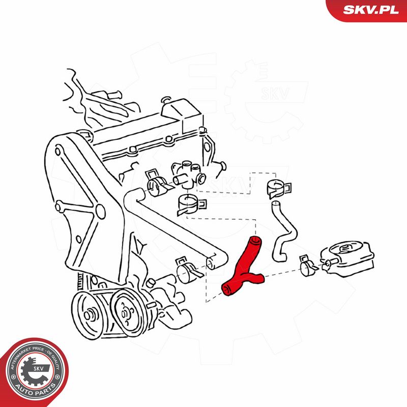 ESEN SKV 24SKV326 Radiator Hose