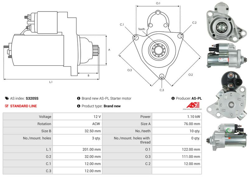 AS-PL S3205S Starter