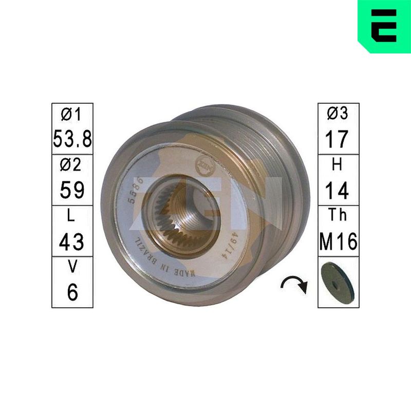 Механізм вільного ходу генератора, Era ZN5586