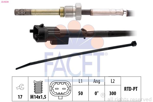 FACET Sensor, uitlaatgastemperatuur 22.0228