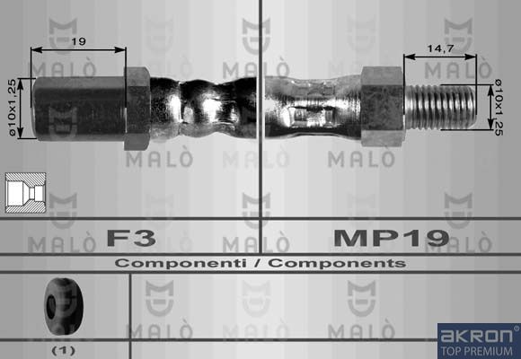спирачен маркуч AKRON-MALÒ
