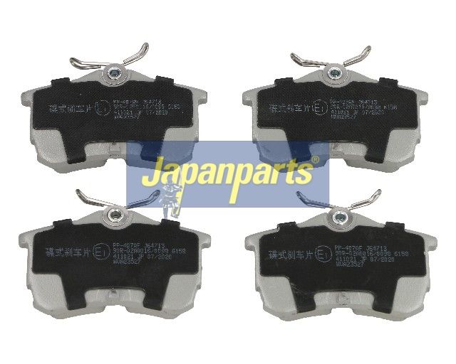 set placute frana,frana disc JAPANPARTS PP-407AF