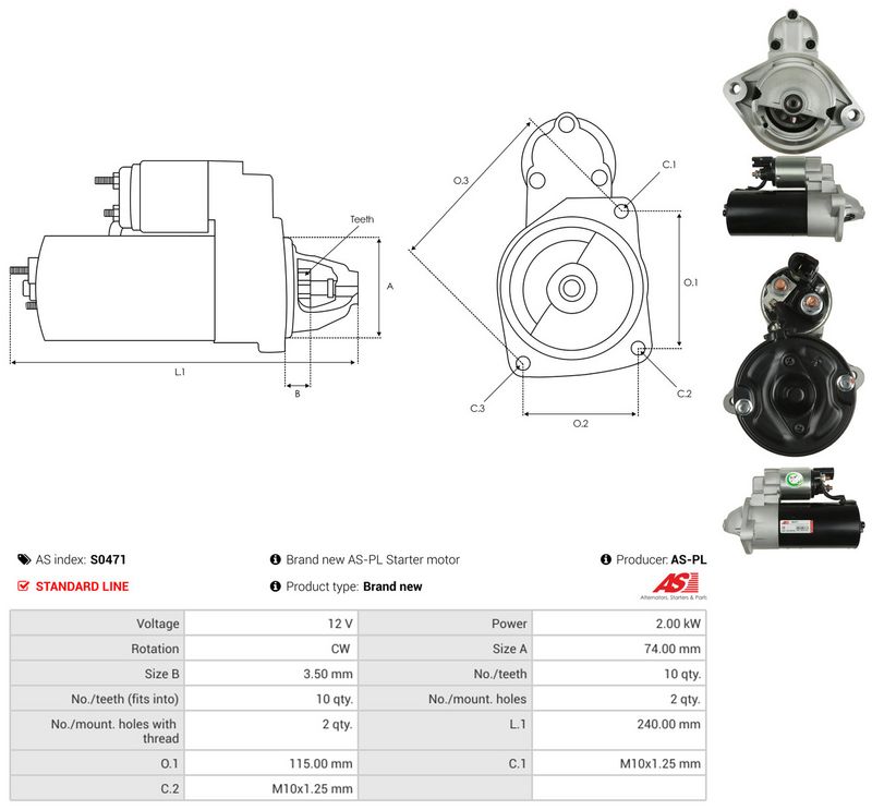 Starter, AS-PL S0471