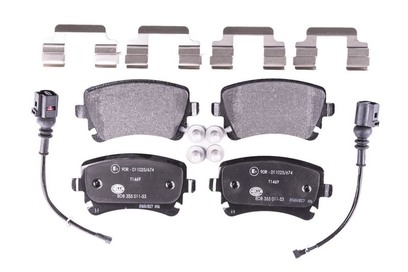 Piduriklotsi komplekt, ketaspidur HELLA 8DB355011-531