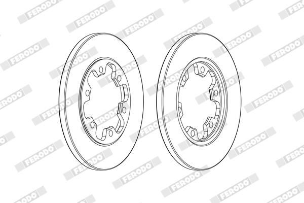 FERODO Disque de frein DDF2485C