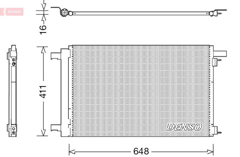 DENSO kondenzátor, klíma DCN21021