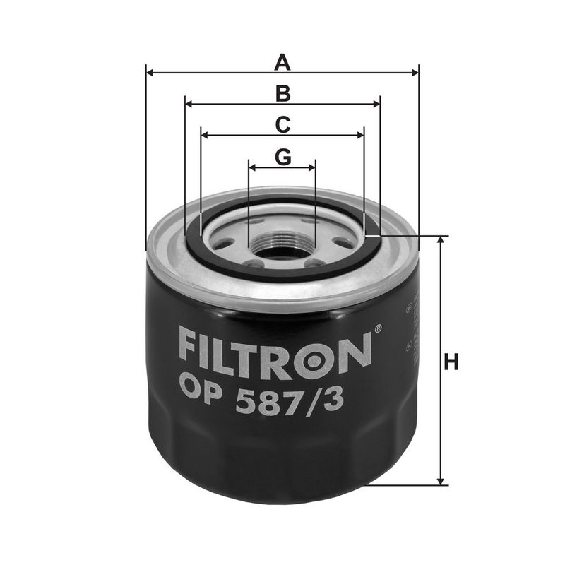 Õlifilter, FILTRON OP 587, 3