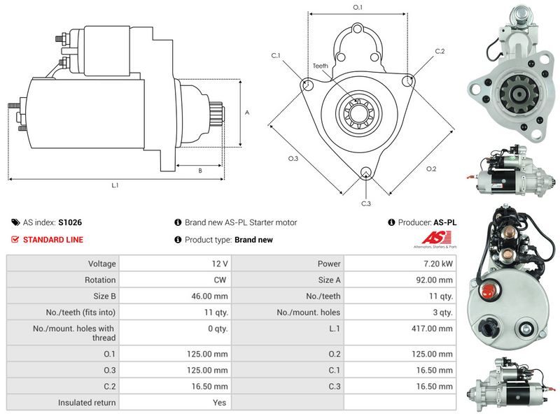 AS-PL S1026 Starter