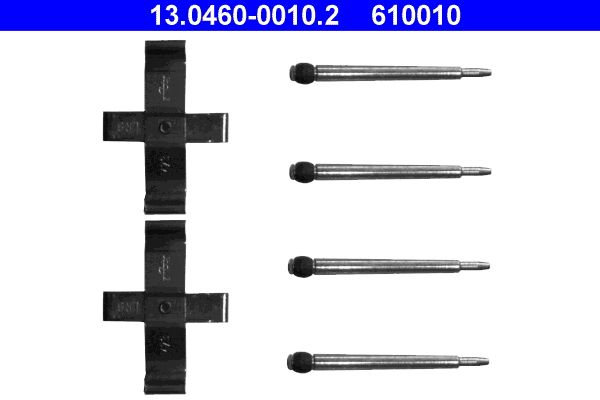 Set accesorii, placute frana 13.0460-0010.2 ATE