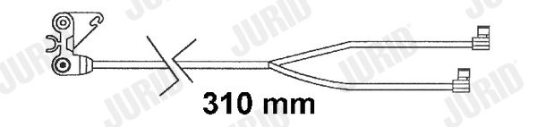 Výstražný kontakt, opotřebení obložení FAI160