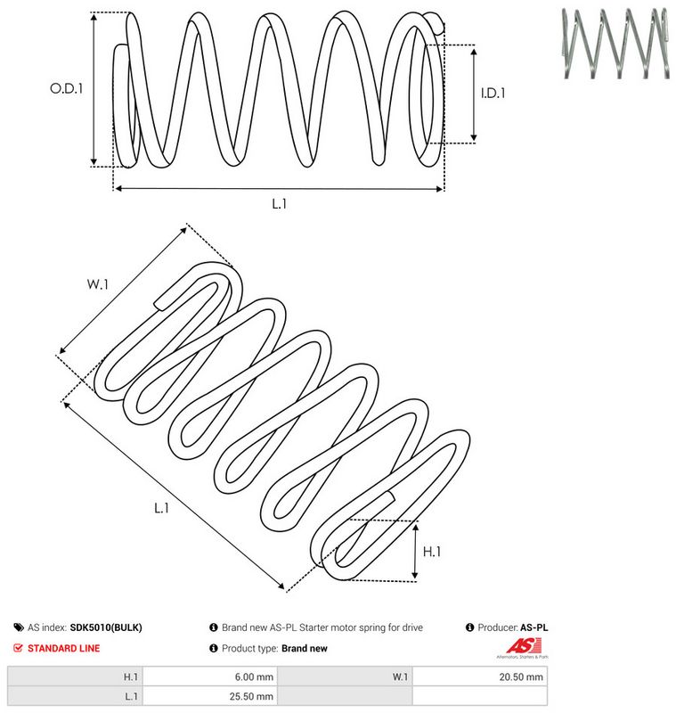 AS-PL SDK5010(BULK) Repair Kit, starter