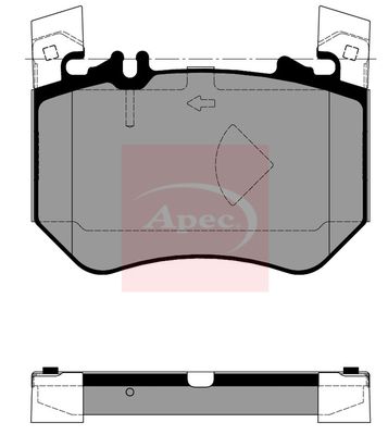 APEC Brake Pad Set, disc brake PAD2455