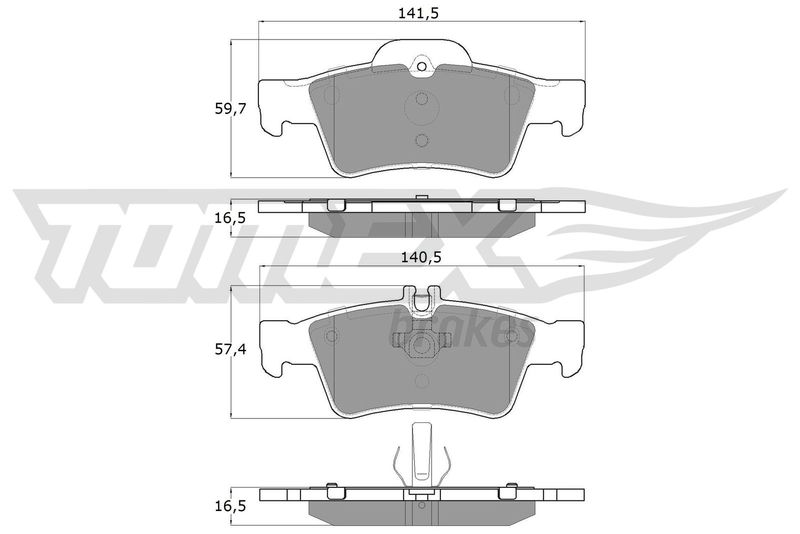 TOMEX Brakes fékbetétkészlet, tárcsafék TX 14-30