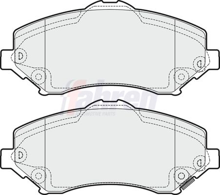 Fahren Brake Pad Set, disc brake FBP3656