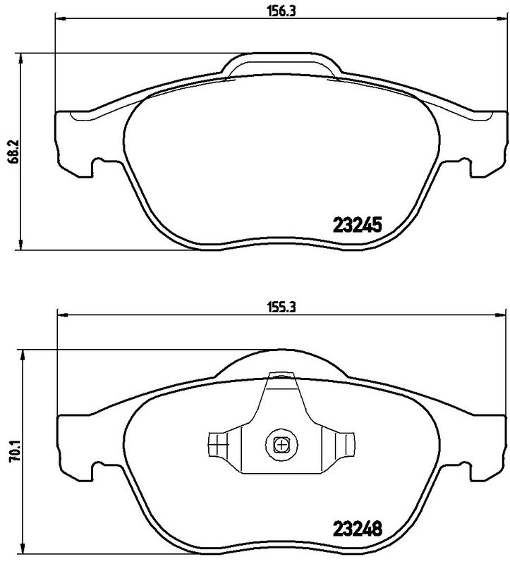 BREMBO P68032 Brake Pad Set, disc brake